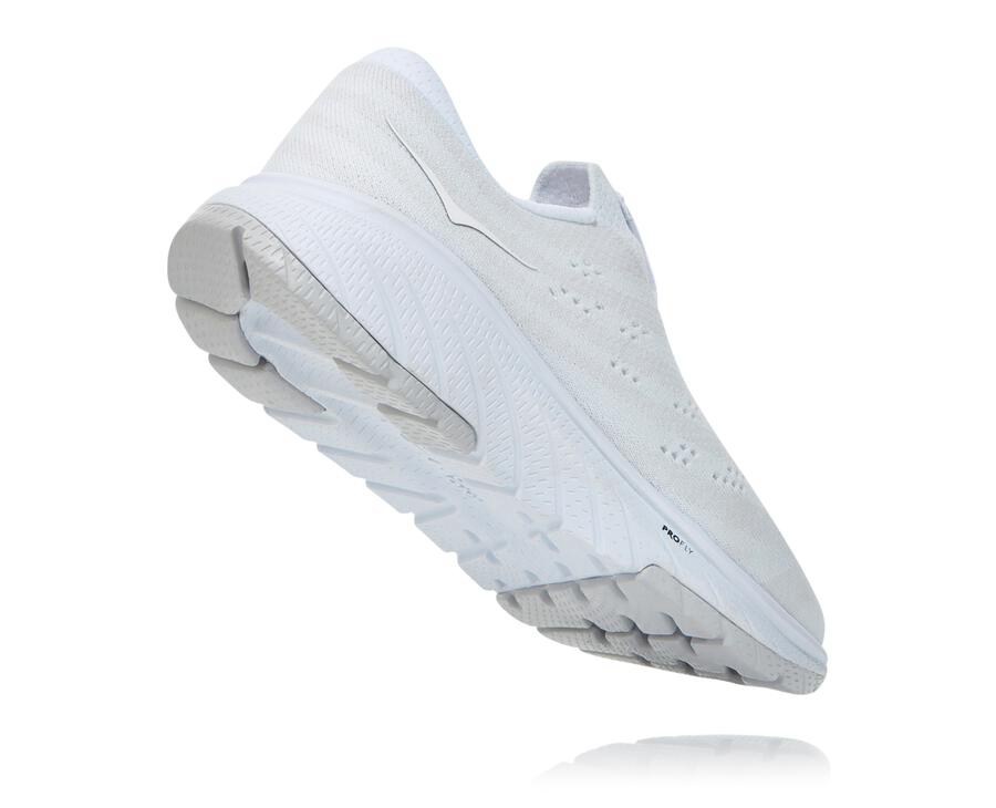 Walking Shoes Womens - Hoka One One Cavu 3 Slip - White - TNGMUVW-53